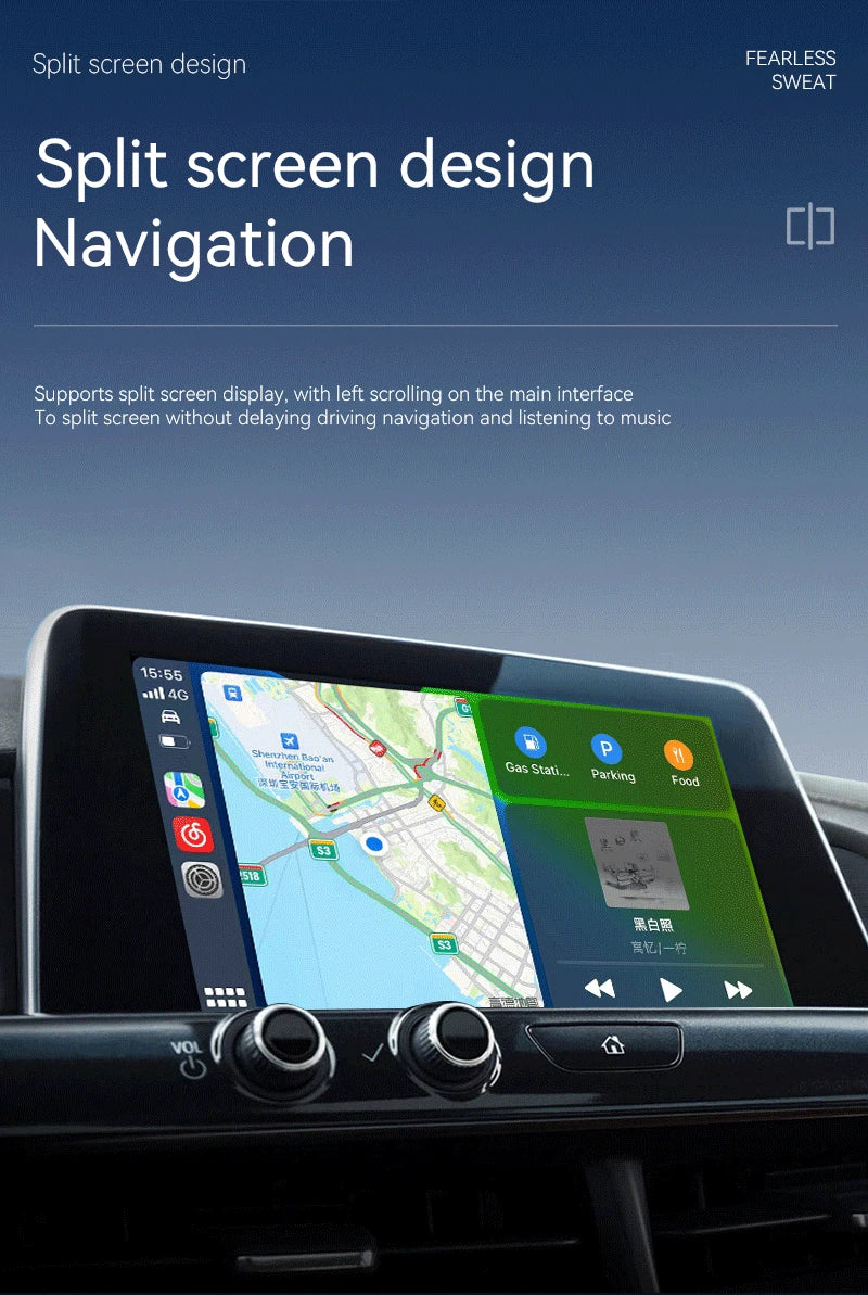 Skanto | 2 i 1 USB Mini Trådløs CarPlay