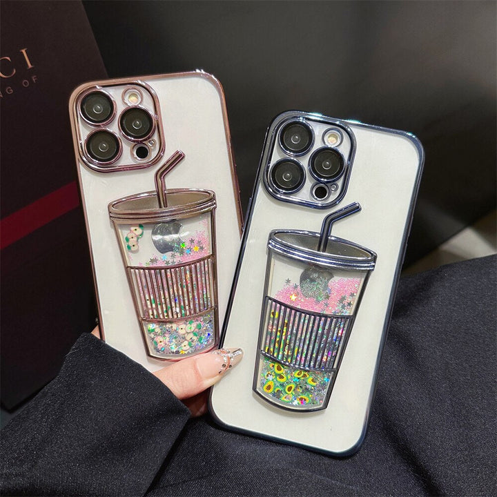 Skanto | Glitter Star Drink Cup iPhone Cover
