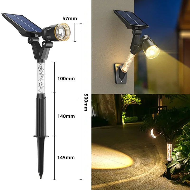 Solar-LED-hagehus-utenfor-vei-spotlights