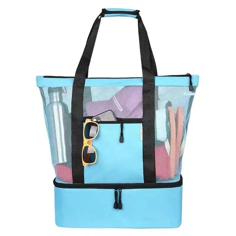 Skanto | MESH PICNIC & BEACH BAG – Vanntett piknik- og strandveske med dobbelt lag og høy kapasitet