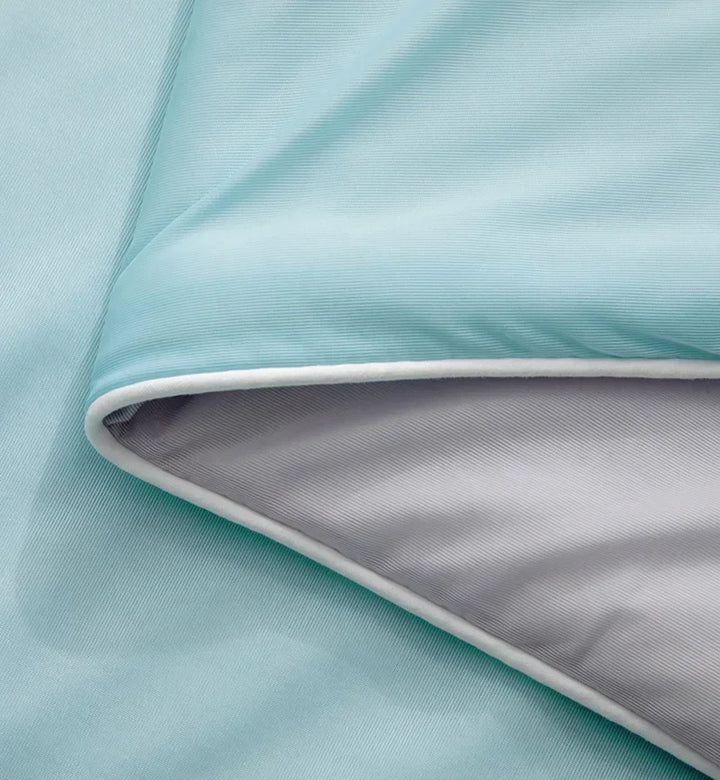 Air Condition Sommer Komforter — Ren Farge Is Silke Kjøleteppe, Lett & Glatt Twin/King Størrelse Quilt | Skanto