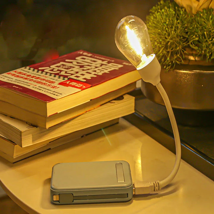 USB LED Roterende Nattlampe – Fleksibel Lese lampe for På- Gå | Skanto