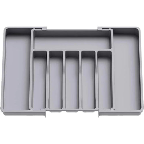Skanto | Modulora Bestikkskuffinnsats | Utvidbar Bestikkorganisator | Justerbart Lagringssystem laget av PP | 38×35 cm
