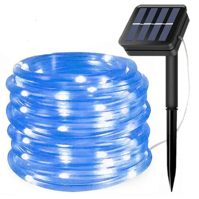 Skanto | LED solcelle string lys - utendørs vanntette lys for jul, hage, plen, trær, gjerde og sti dekor