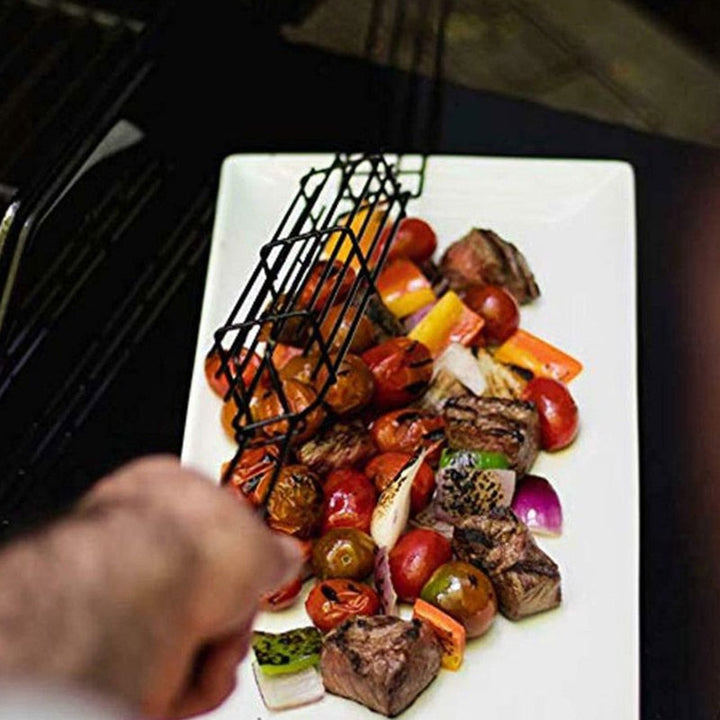 Bærbar Ikke-Klebende Grillkurv for Campingturer og Pikniker | Skanto