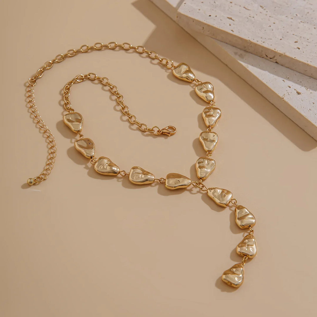 Skanto | Moderne Sten Inspisert Lariat Halskjede