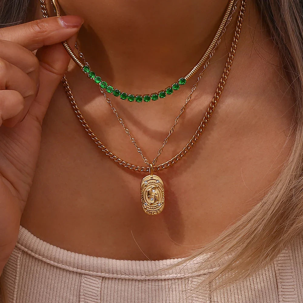 Skanto | Dainty Zodiac Tarot Inspirert Halskjede