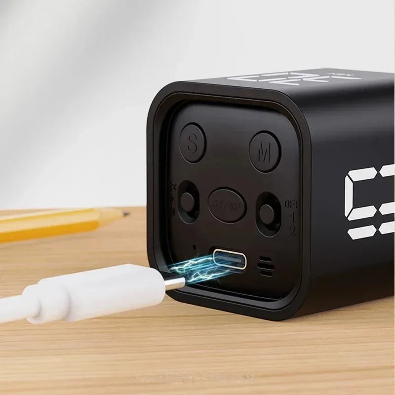 Time Cube SlimTimer – Bærbar LED terningtimer med bevegelsessensor | Skanto