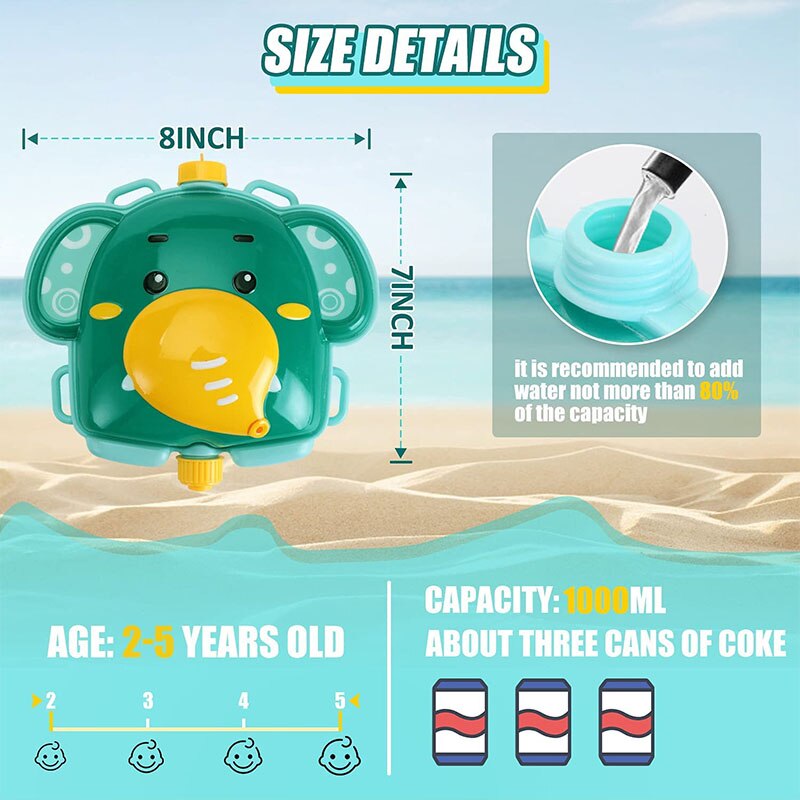 Skanto | Sun Fun Aqua Ranger Ryggsekk Barnevannpistol