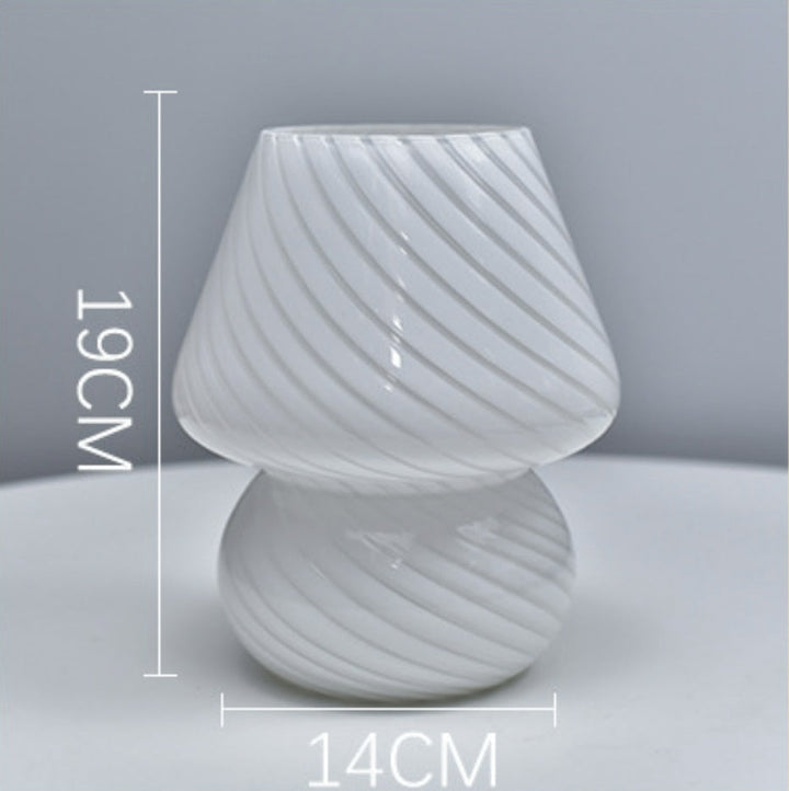 Skanto | LED Skrivebordslampe i Soppshape laget av Glass