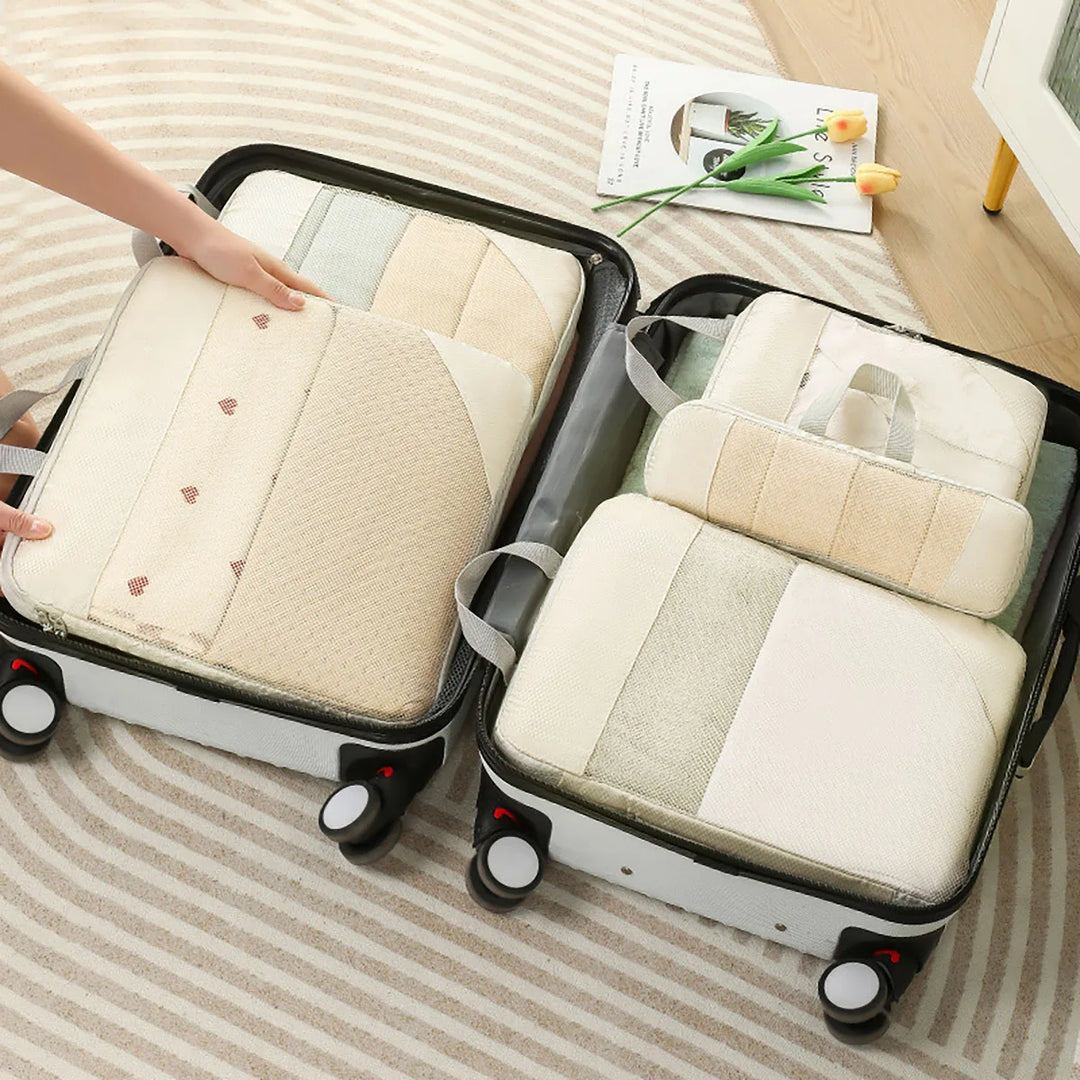 Skanto | PackNest Kompresjons Organizer Set | 5-delt | Plassbesparende & Vannavvisende | Ideell for reise & hverdagsbruk