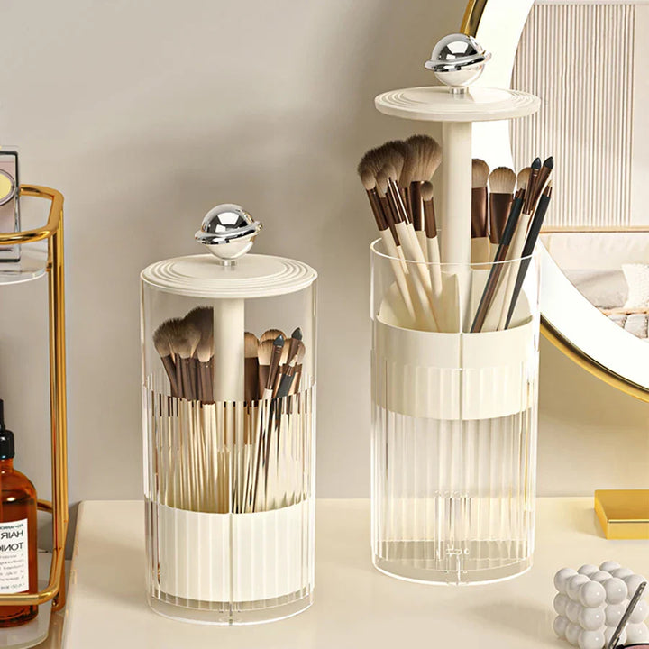 Auto Lift & Luxe Makeup Brush Organizer | Skanto