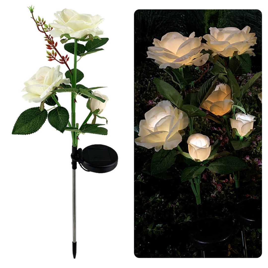 LED Solcelle Rose Dekorativ Lys | Skanto