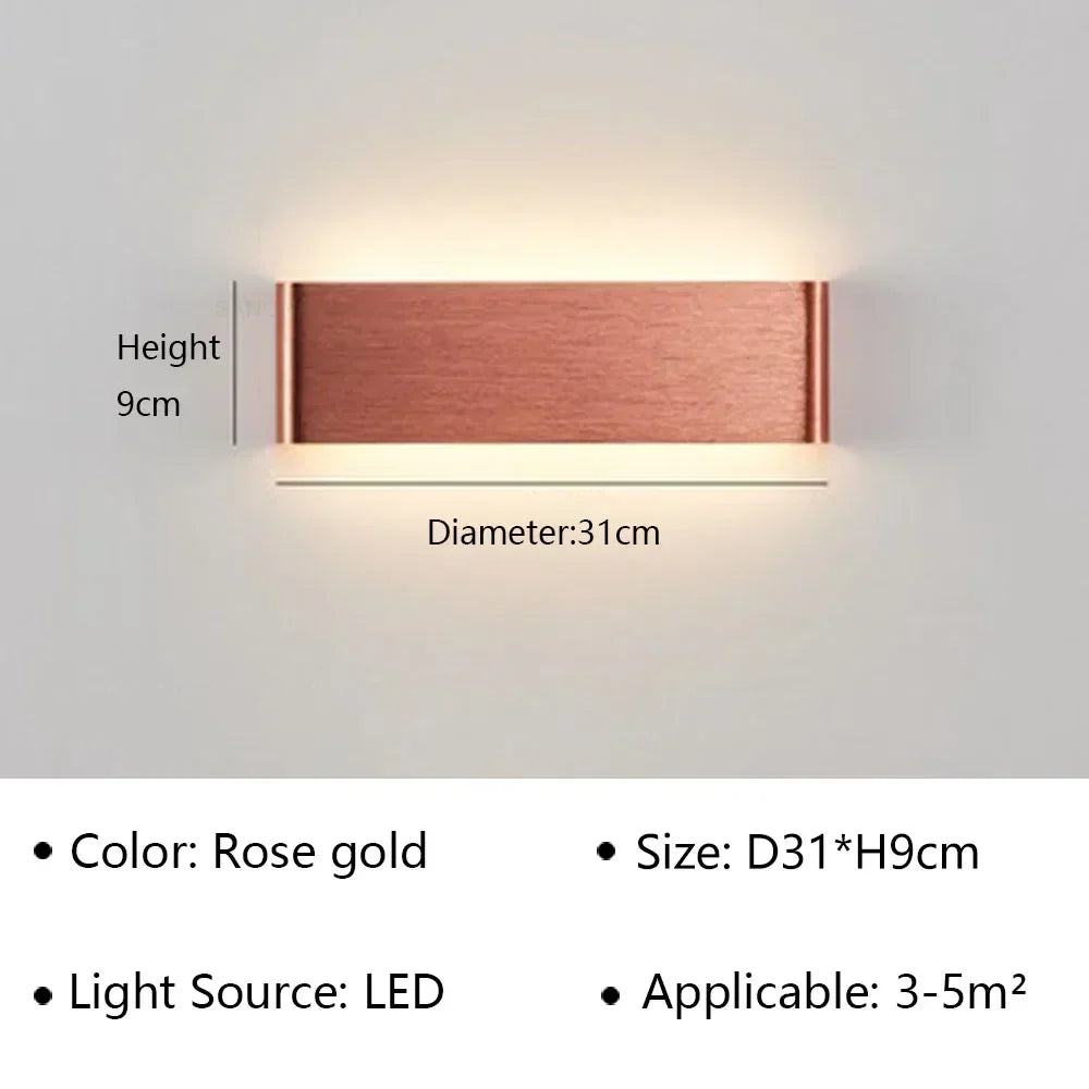 Skanto | LumiEra Moderne LED Vegglampe | Stilrent Design | Varme hvite lys for soverom, korridor & bad