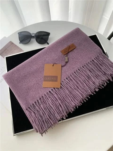 Skanto | Kvinne bomulls vinter skjerf – Myk, varm, elegant stil