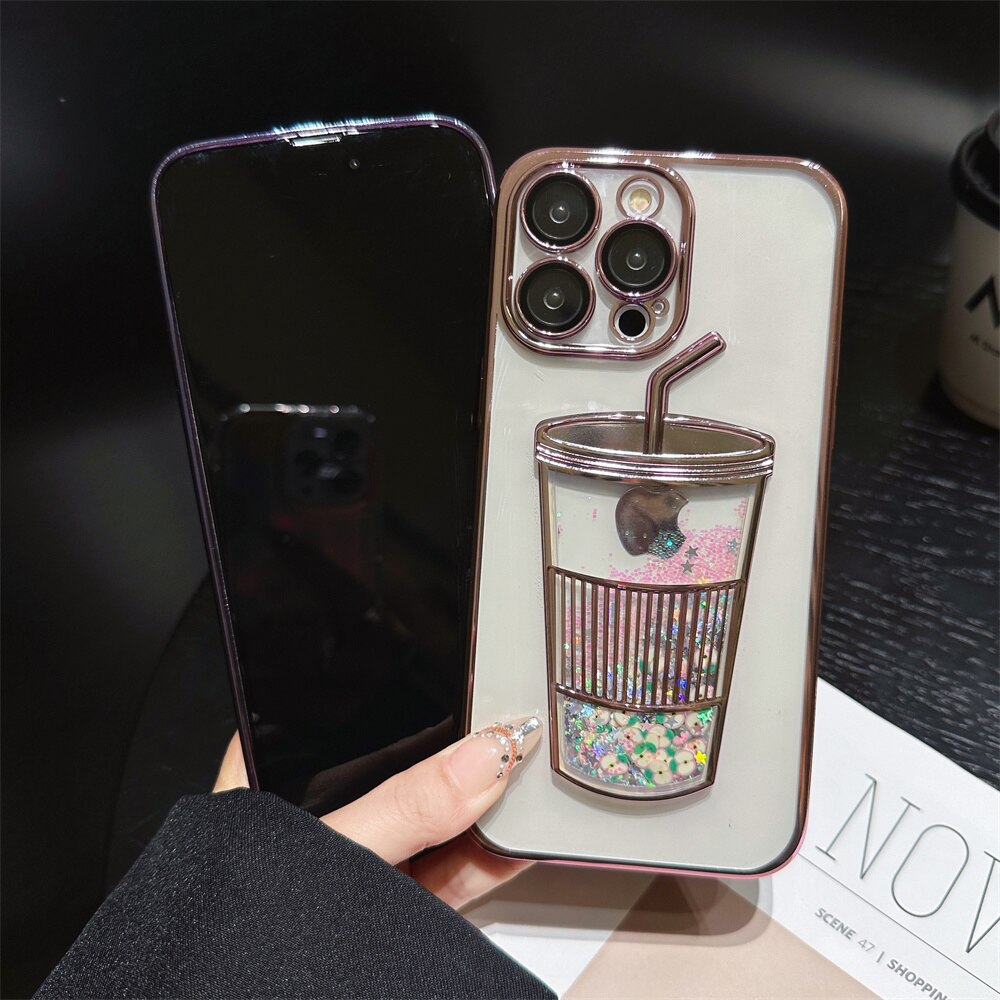 Skanto | Glitter Star Drikkekopp iPhone Cover