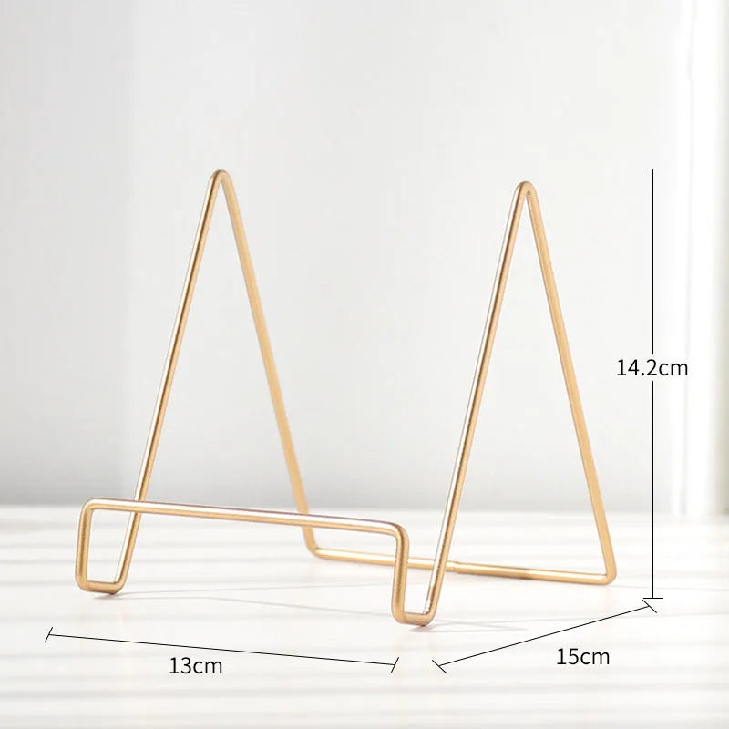 Skanto | Iron Art Multi-Use Display Stand: Allsidig magasin-, servise-, bilde- og fotobokoppbevaringsstativ for boligtilbehør