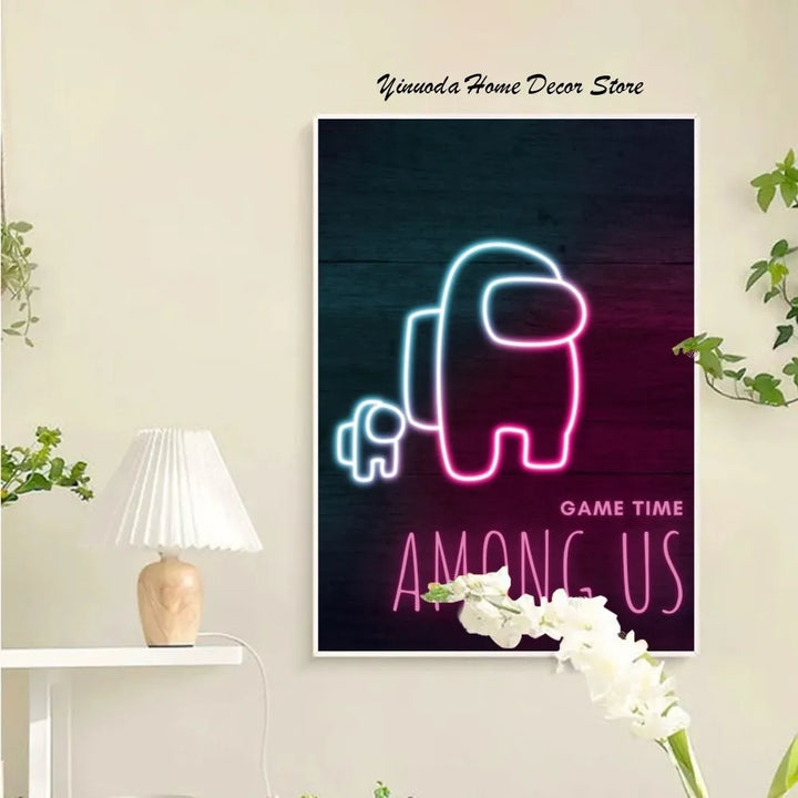 Skanto Among Us Plakat Veggkunst Hjemmeinnredning Rominnredning Digital Maleri Stue Restaurant Kjøkken Kunst