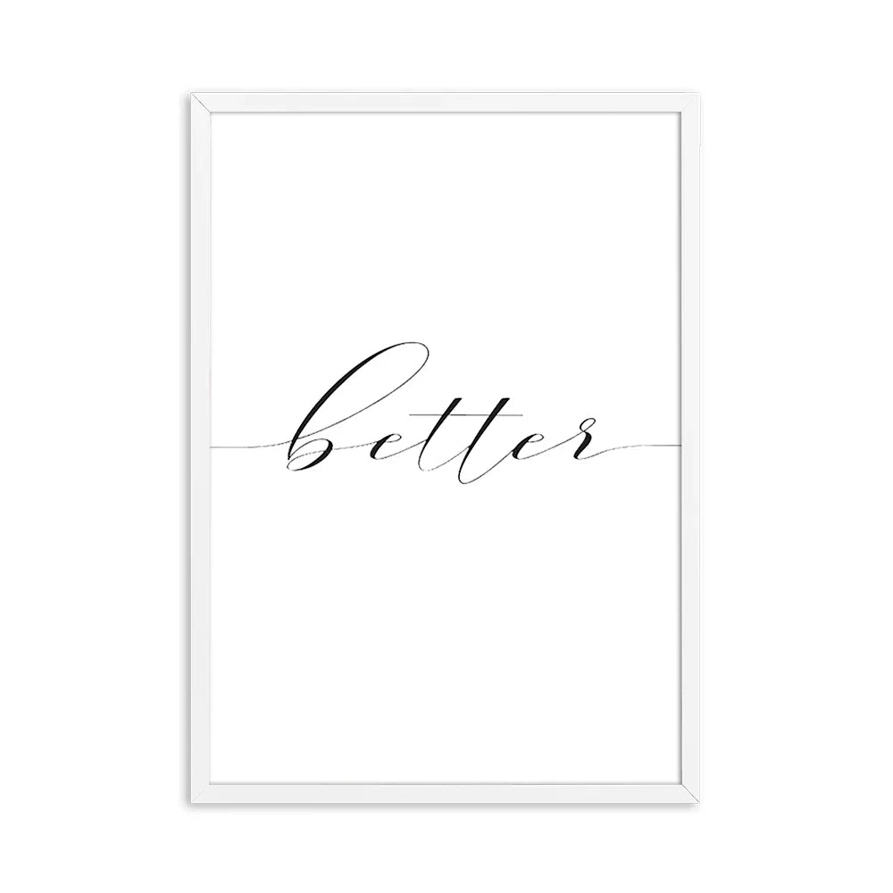 Lovers Quote Wall Art Svart Hvit Minimalistisk Typografiske Plakater Fine Art Lerret Utskrifter Bilde For Soverom Stue Kunst Dekor | Skanto
