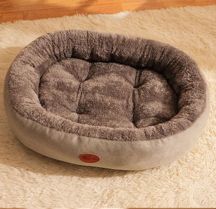 Oval Plush Bed for Dogs & Cats Skanto