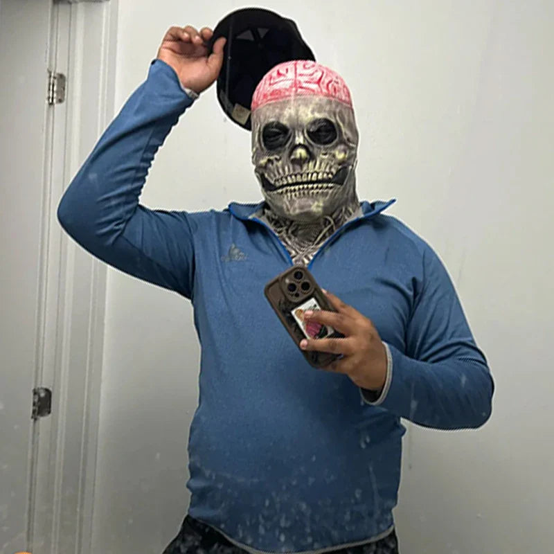 Skanto | Halloween Horror Lateks Hodeskalle Maske