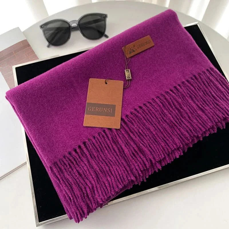Skanto | Kvinne bomulls vinter skjerf – Myk, varm, elegant stil