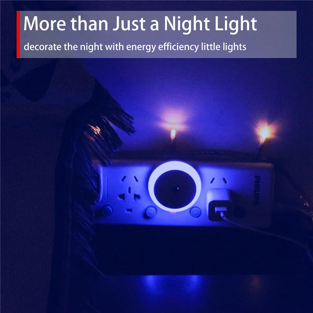 Skanto | NOXORA LED nattlys | Twilight sensor & automatisk dimming | Plug-in lys | Varm hvit