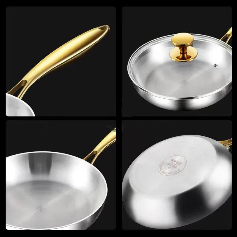 ChefSteel – Profesjonell Rustfritt Stål Stekepanne for Gass & Induksjon | Skanto