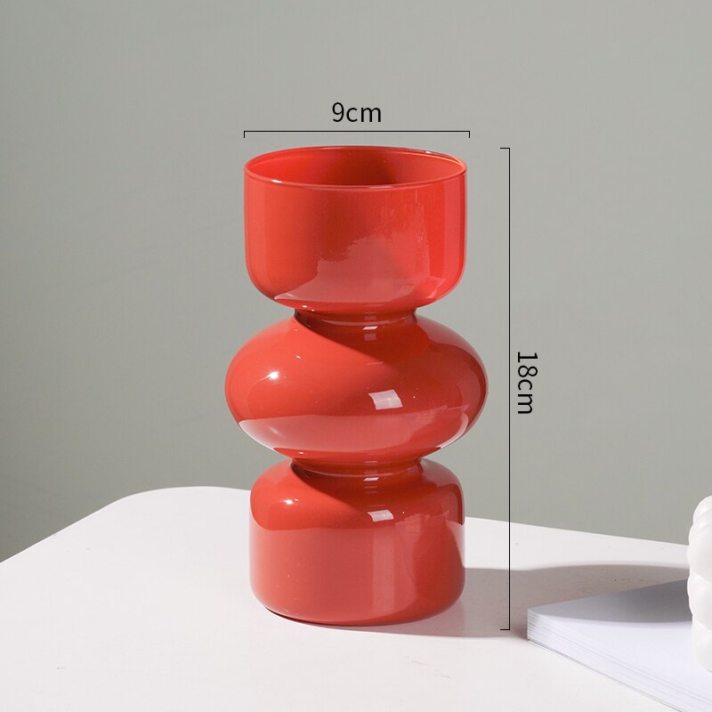Skanto | Glass Dyre Vase - Flerfarget