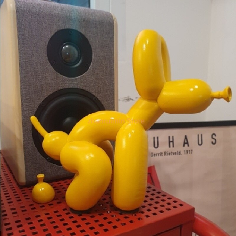 Skanto | Ballonghund Skulptur, Ballongkunst Statue, Mini Samlefigur, Hjemmedekorasjon, Harpiksk Figur, Skrivebordsdekorasjoner, Romdekorasjon