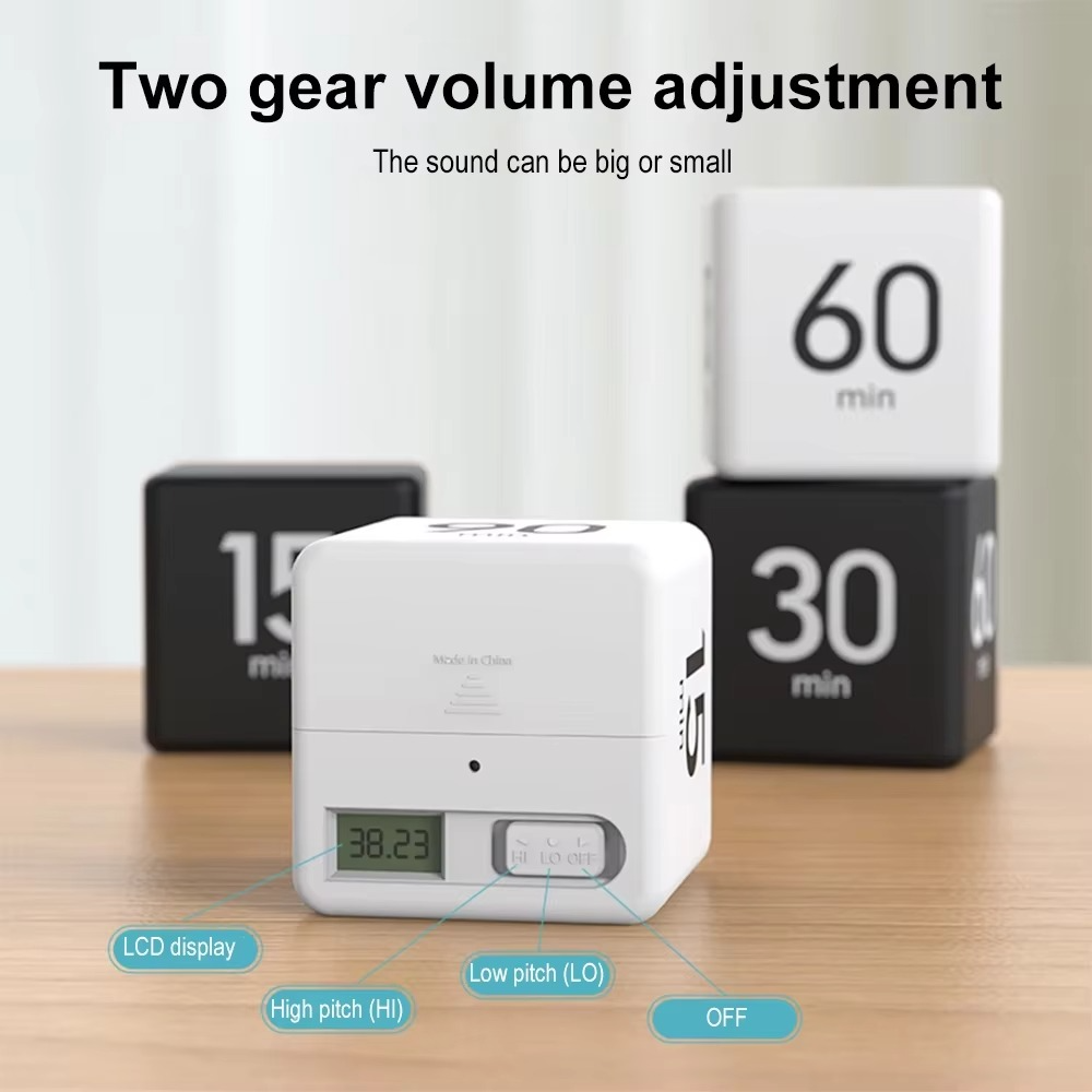 Skanto | Hexagon Magnetisk Visuell Flip Timer - Stille, Smart, og Effektiv