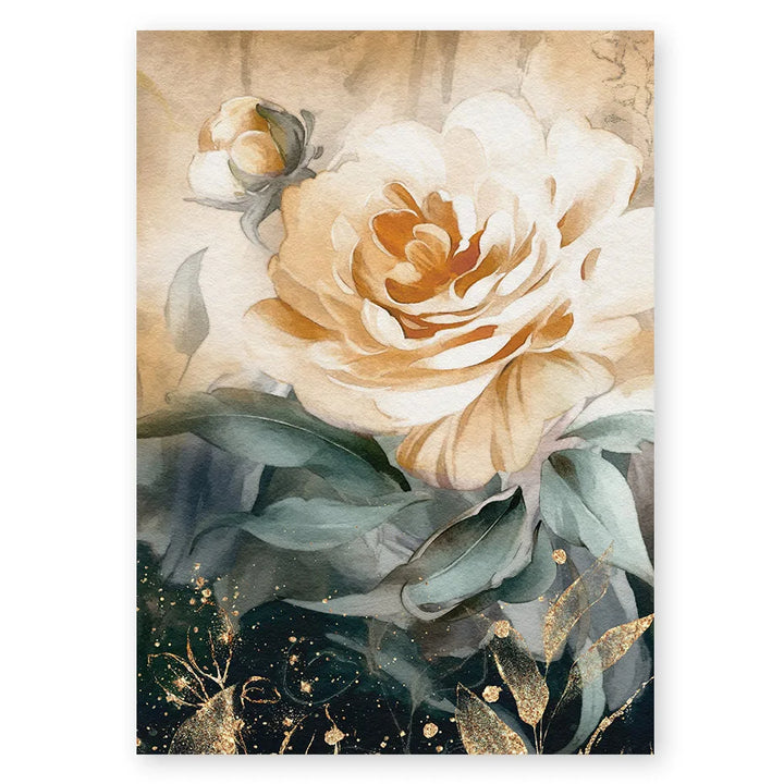 Serene Pastel Petals Floral Abstract Veggkunst Fine Art Lerrettrykk Moderne Botaniske Bilder For Stue Spisestue Kunst Dekor | Skanto