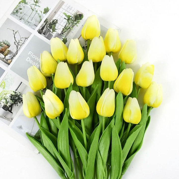 Künstlicher Tulpenstrauß mit realistisk wirkenden Blüten