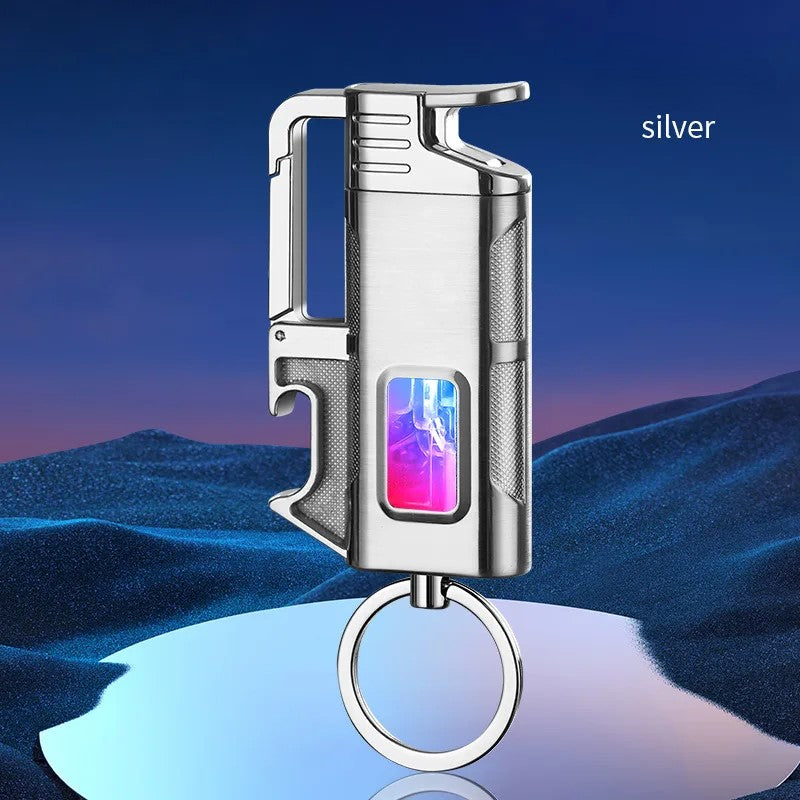 Moderne Vindresistente Metall Flaskeåpner Nøkkelring Lighter | Skanto