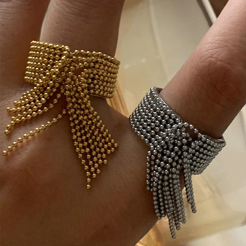 Skanto | 18K Gull Tussel Statement Justerbar Ring