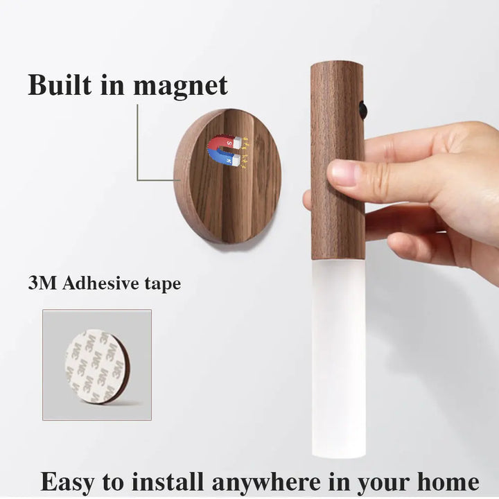 Magnetisk LED Bevegelsessensor Nattlys