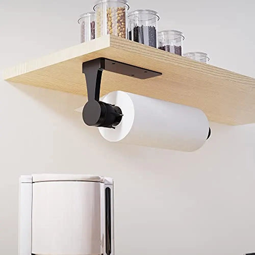 Skanto | Veggmontert papirhåndkleholder med dempeffekt - Énhåndsbetjening, underbygning-design for kjøkken og bad