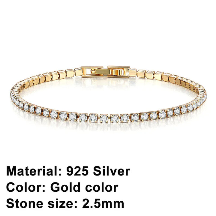 Skanto | Tennisarmbånd – Skinne med holdning: Eleganse i sterling sølv og hip-hop stil!