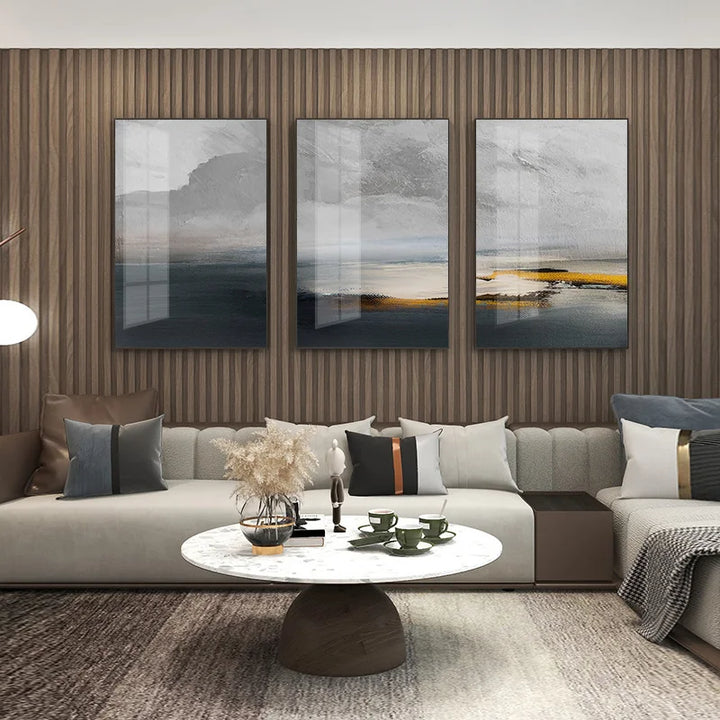 Sunset Lake Landskap Abstrakt Veggkunst Fin Kunst Lerret Utskrifter Bilder For Moderne Leilighet Stue Hjemmekontor Kunst Dekor | Skanto