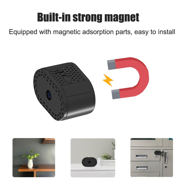 Skanto | Magnetisk Dag Natt Mini Trådløs Kamera IP Opptaker