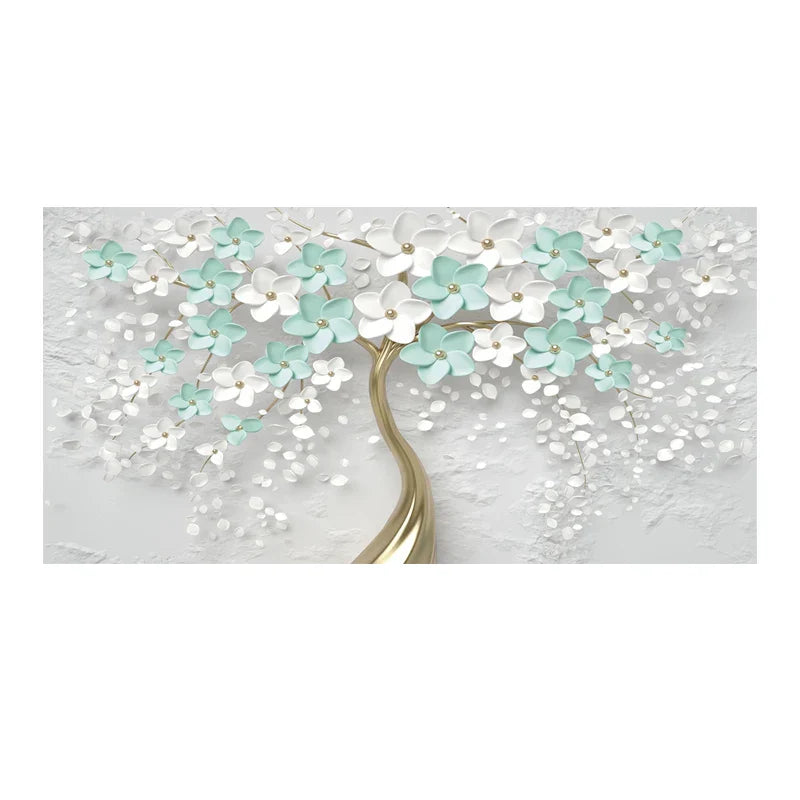 Abstrakt Floral Stor Blomster Petal Trevegg Kunst Fine Art Lærredsutskrifter Bilde For Stue Soverom Salong Kunst Dekor | Skanto