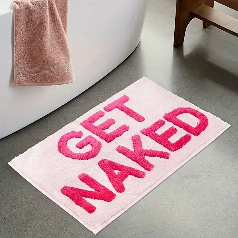 Tuftet design teppe "Get Naked" Rosa 80×50 cm | Skanto