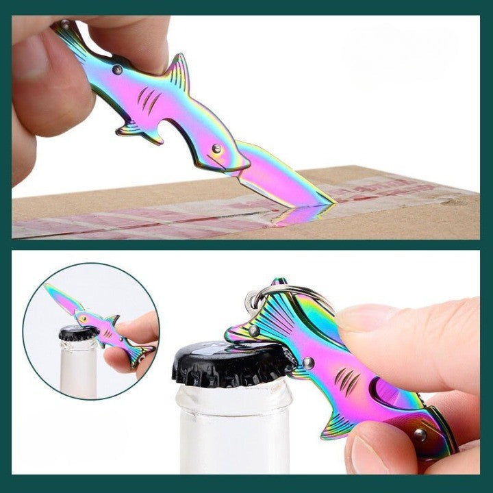 Sharp Shark Multifunksjonell Tannpirker Kniv Nøkkelring | Skanto