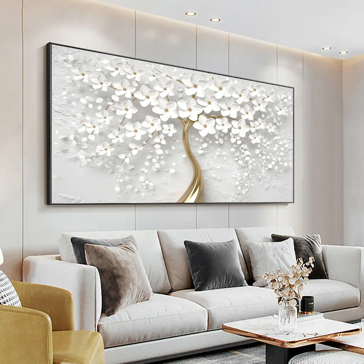 Abstrakt Floral Stor Blomster Petal Trevegg Kunst Fine Art Lærredsutskrifter Bilde For Stue Soverom Salong Kunst Dekor | Skanto