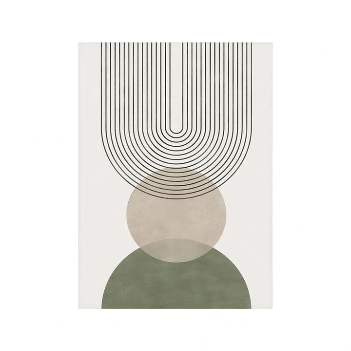 Sage Green Beige Minimalist Abstract Botanisk Veggkunst Fine Art Lerretsutskrifter Bilder For Stue Spisestue Nordisk Hjem Deko | Skanto