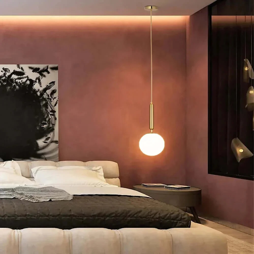 Skanto | Mid-Century Modern Glass Ball Pendant Light
