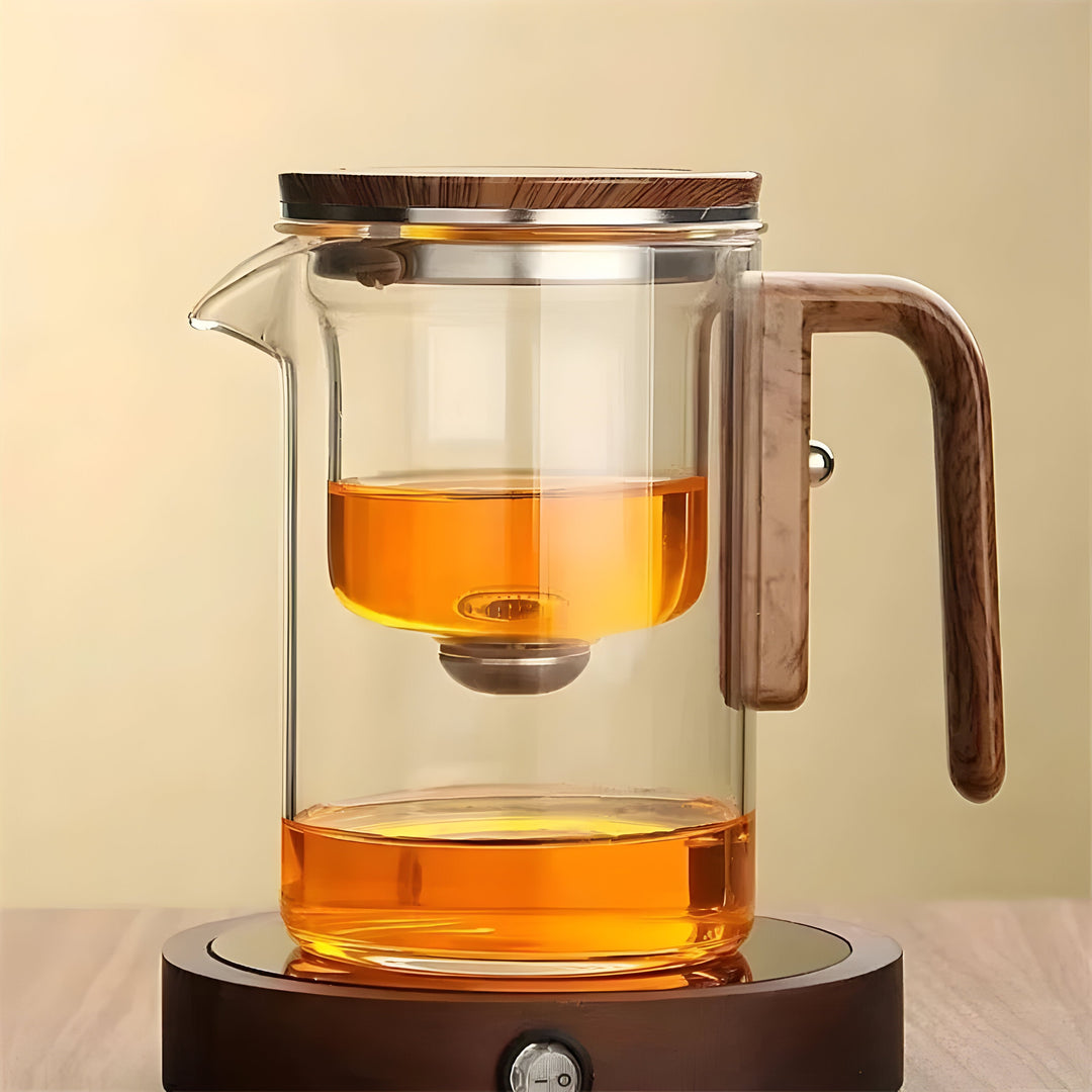 TranquilSip Teekanne – Magnetisk Bryter Filterglass Teapot | Skanto