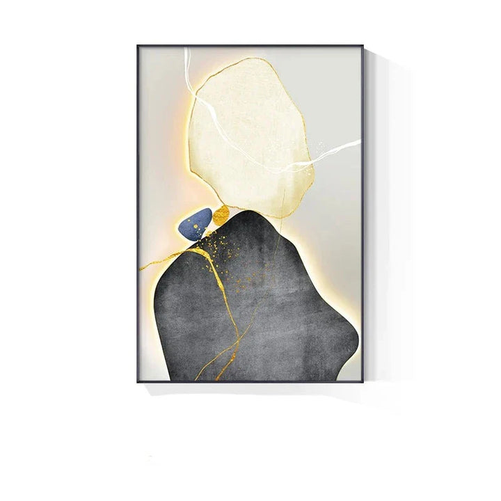 Moderne Abstrakt Nordisk Zen Stein Veggkunst Fine Art Lerret Utskrifter Nøytrale Toner Geomorfisk Design Bilder For Moderne Interiør | Skanto