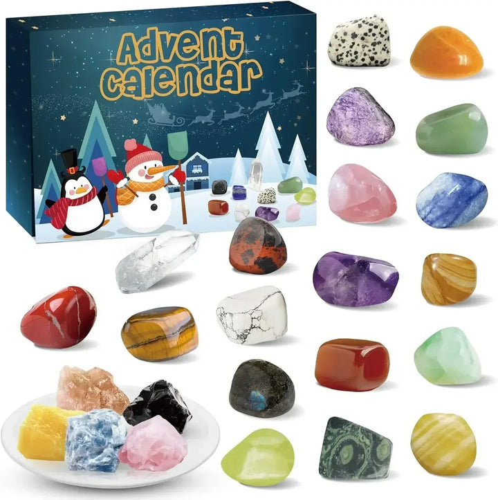 Skanto | GemSpark – Adventskalender med 24 edelsteiner – For barn og samlere