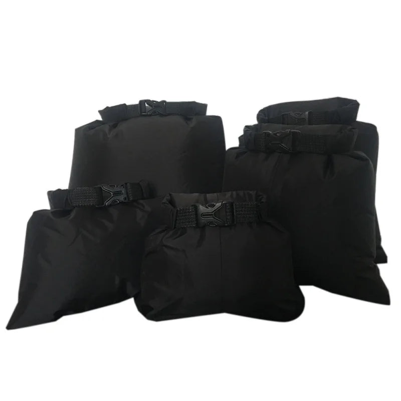 Skanto | Dry Bag Set Sealon | Vanntett & Sandfri | 5-delt sett (1,5L–6L) | For reise, strand & utendørs